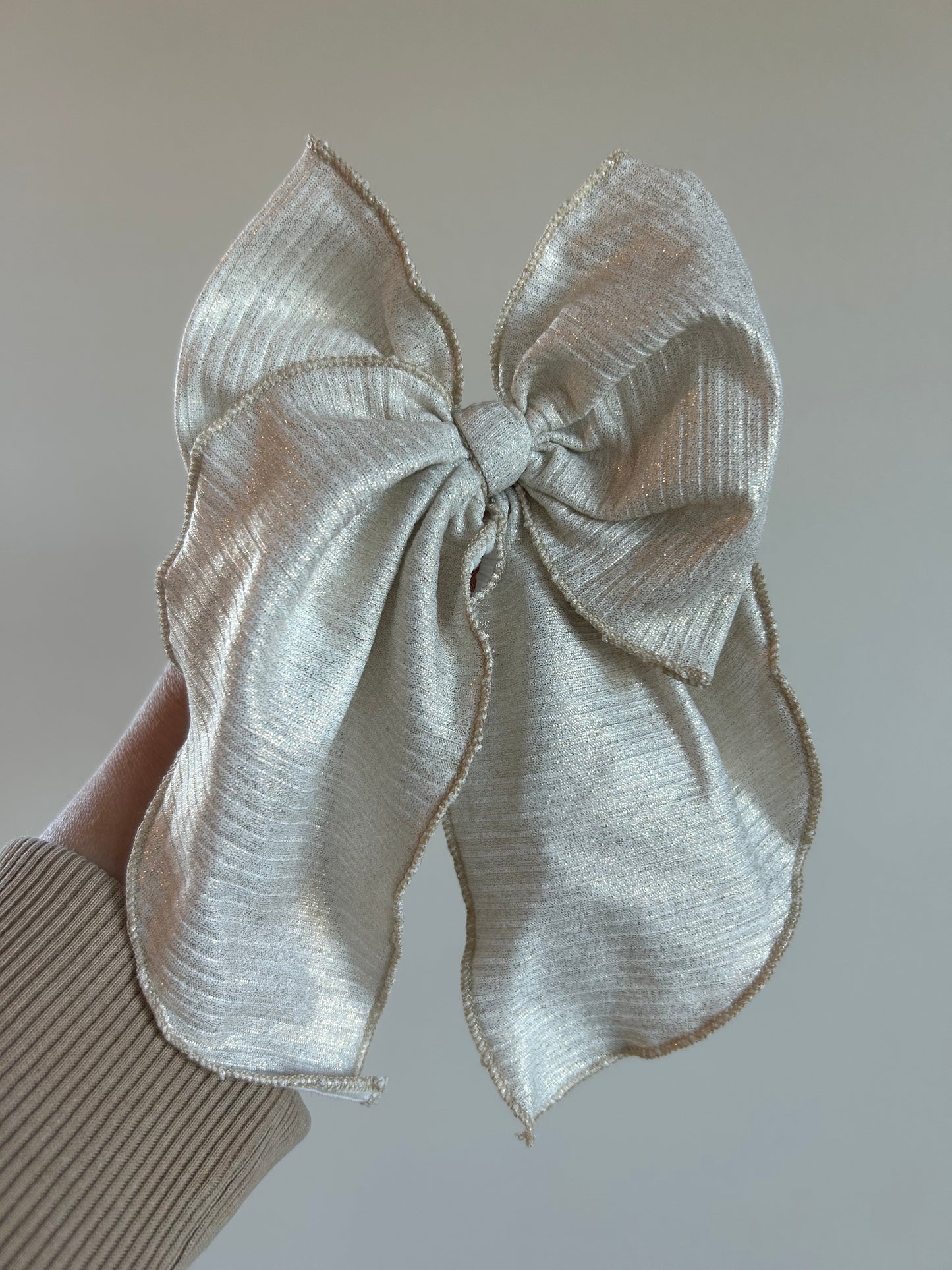 SAILOR BOW - READY TO SHIP - IVORY SHIMMER