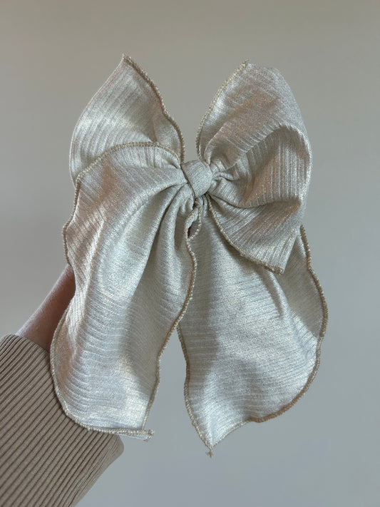 SAILOR BOW - READY TO SHIP - IVORY SHIMMER