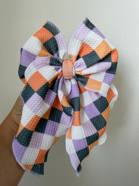 SAILOR - PURPLE/ORANGE CHECKERED