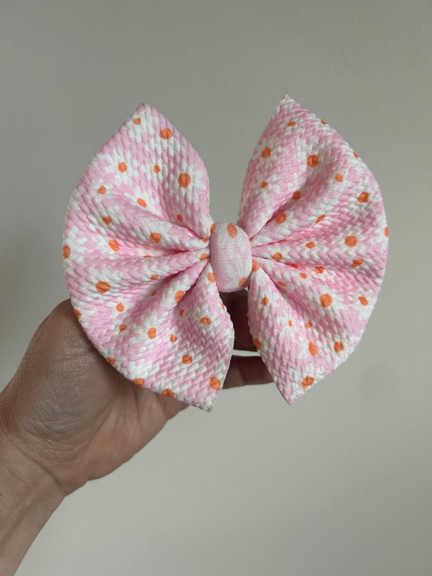 BIG CLIP - PINK DAISES