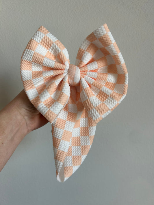 BABY REGULAR- SPRING CHECKERED - ORANGE