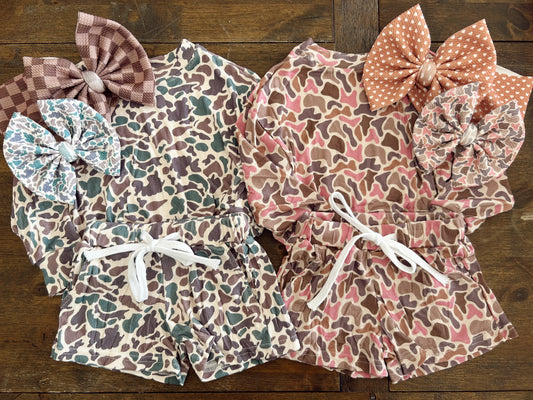 READY TO SHIP - CAMO LOUNGE SET