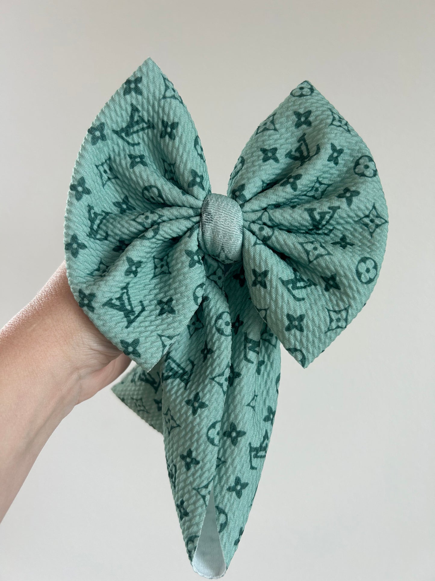 READY TO SHIP - BABY REGULAR BOW WRAP - BOUJEE GREEN