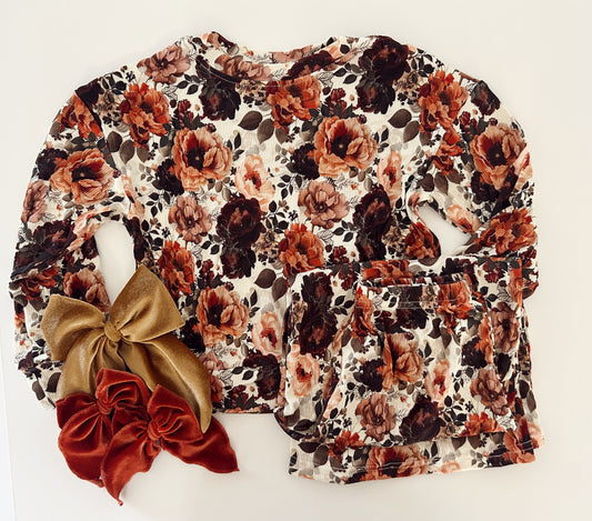 LOUNGE SET - READY TO SHIP - MY FAV FALL FLORAL