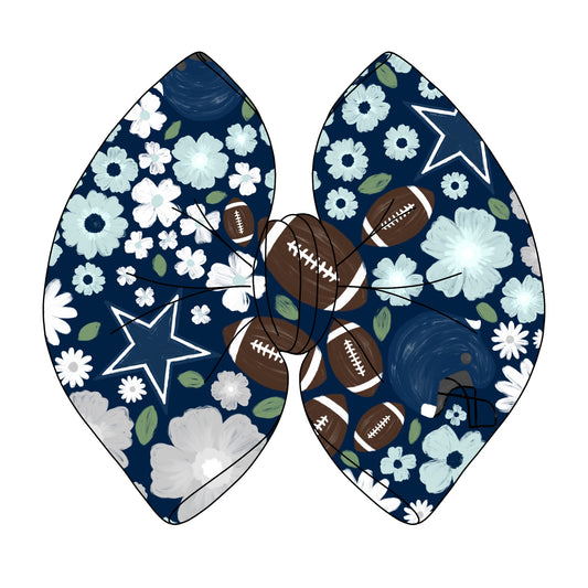 BOW - COWBOYS FLORAL