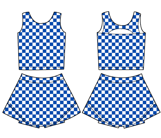 GAME DAY ATHLETIC SET - BLUE/WHITE