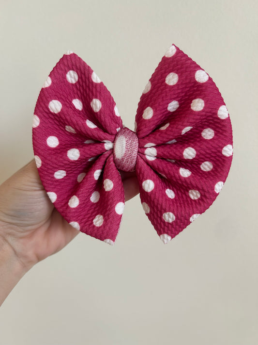 BIG CLIP - MAGENTA DOTS