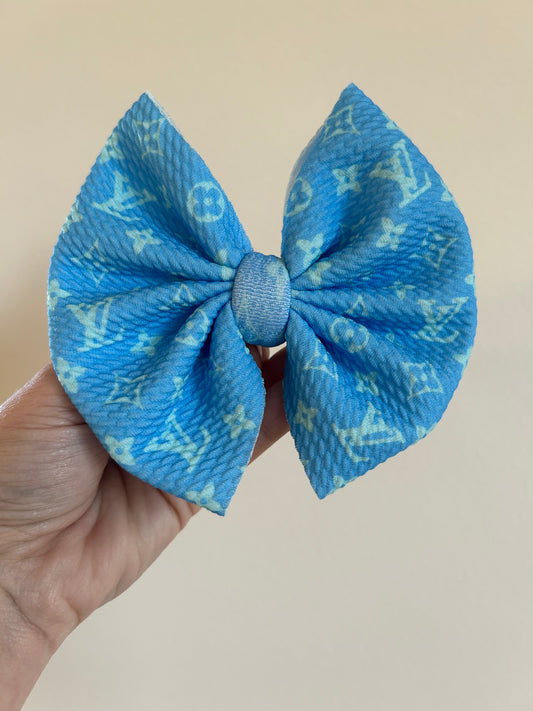 BIG CLIP BOW - PERWINKLE BOUJEE