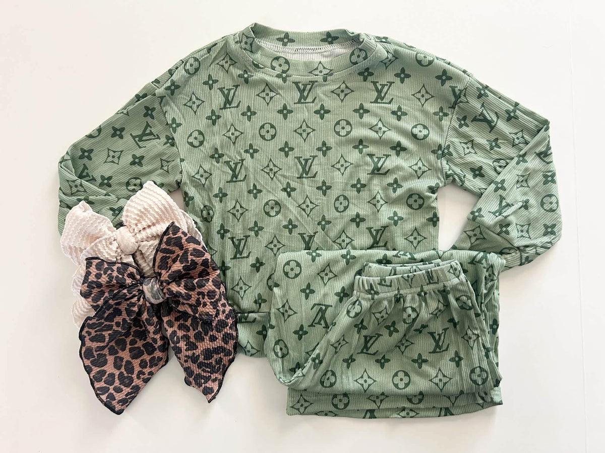 CHRISTMAS PRE ORDER - LOUNGE SET - BOUJEE FIR GREEN