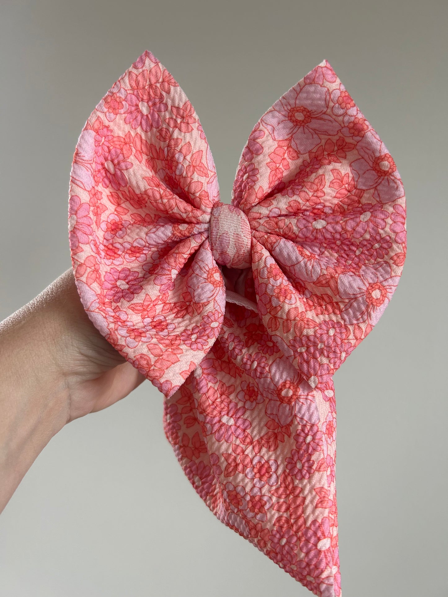 READY TO SHIP - BABY REGULAR BOW WRAP - FLORAL