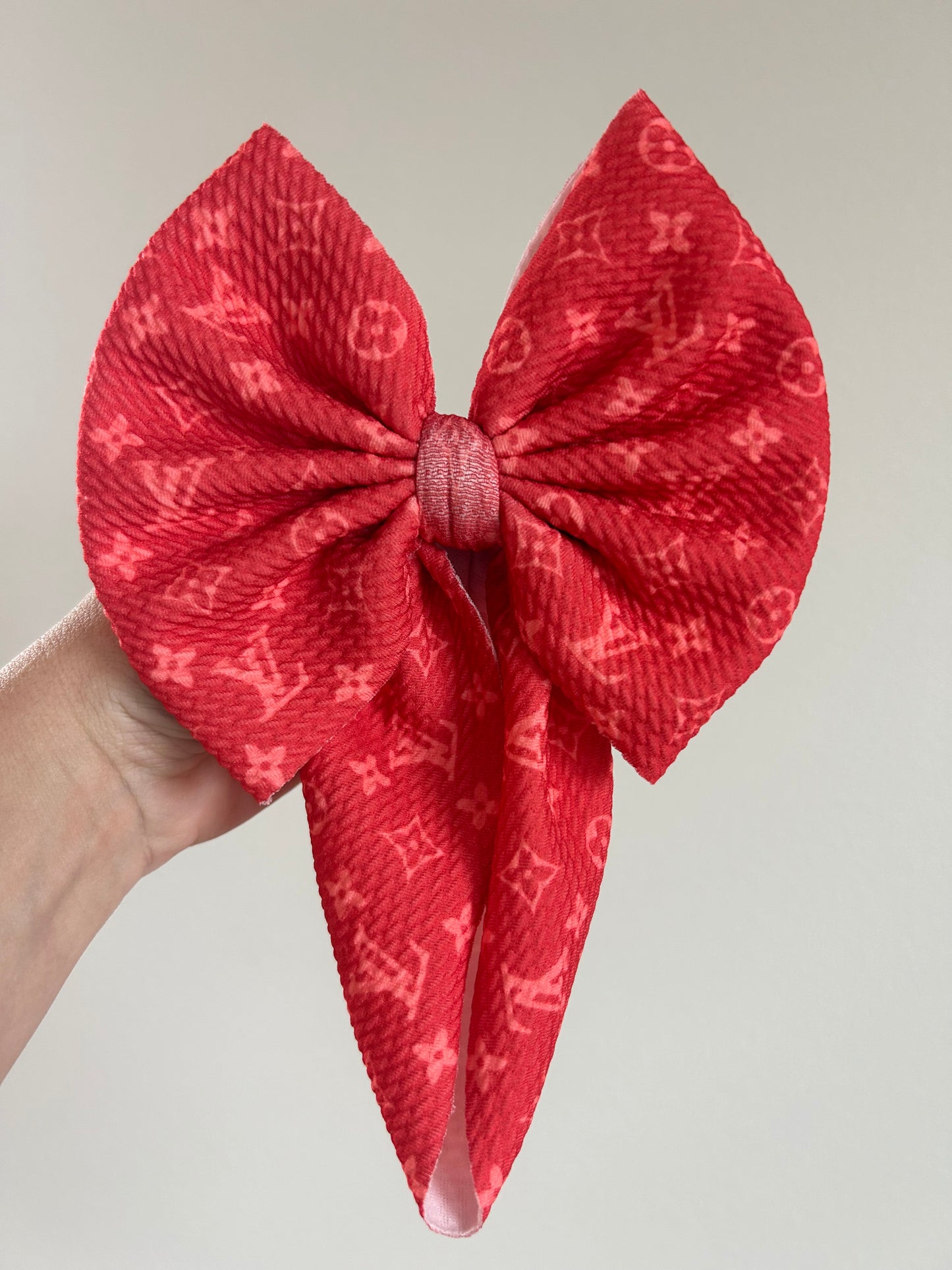 READY TO SHIP - BABY REGULAR BOW WRAP - BOUJEE STRAWBERRY