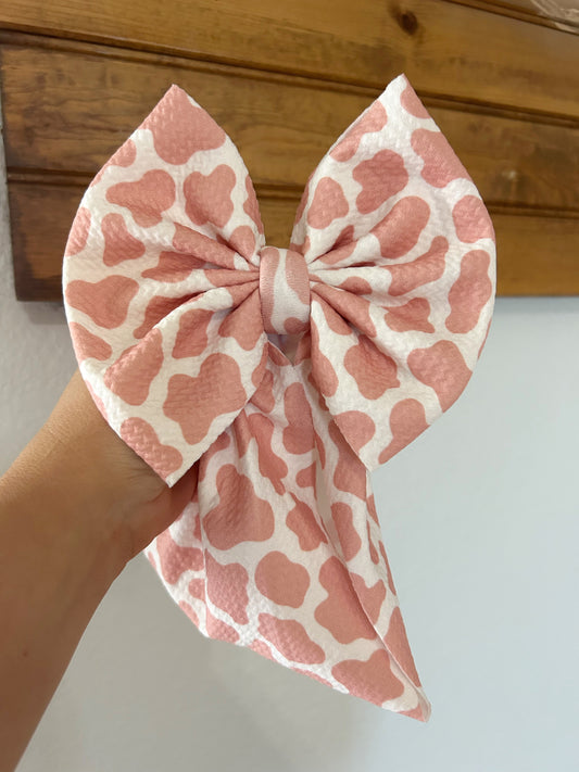 BOW -BROWN COWPRINT