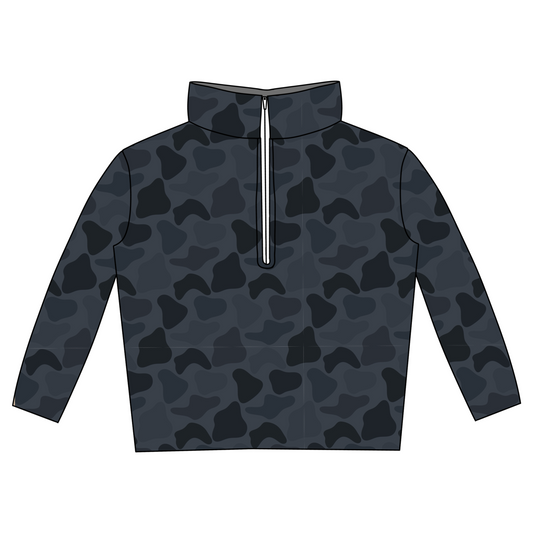FLEECE PULLOVER PRE ORDER - BLACK CAMO