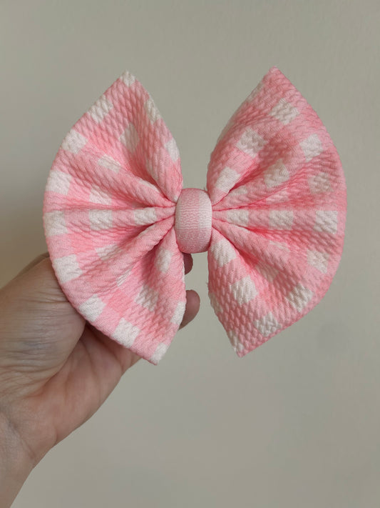 BIG CLIP - PINK PLAID