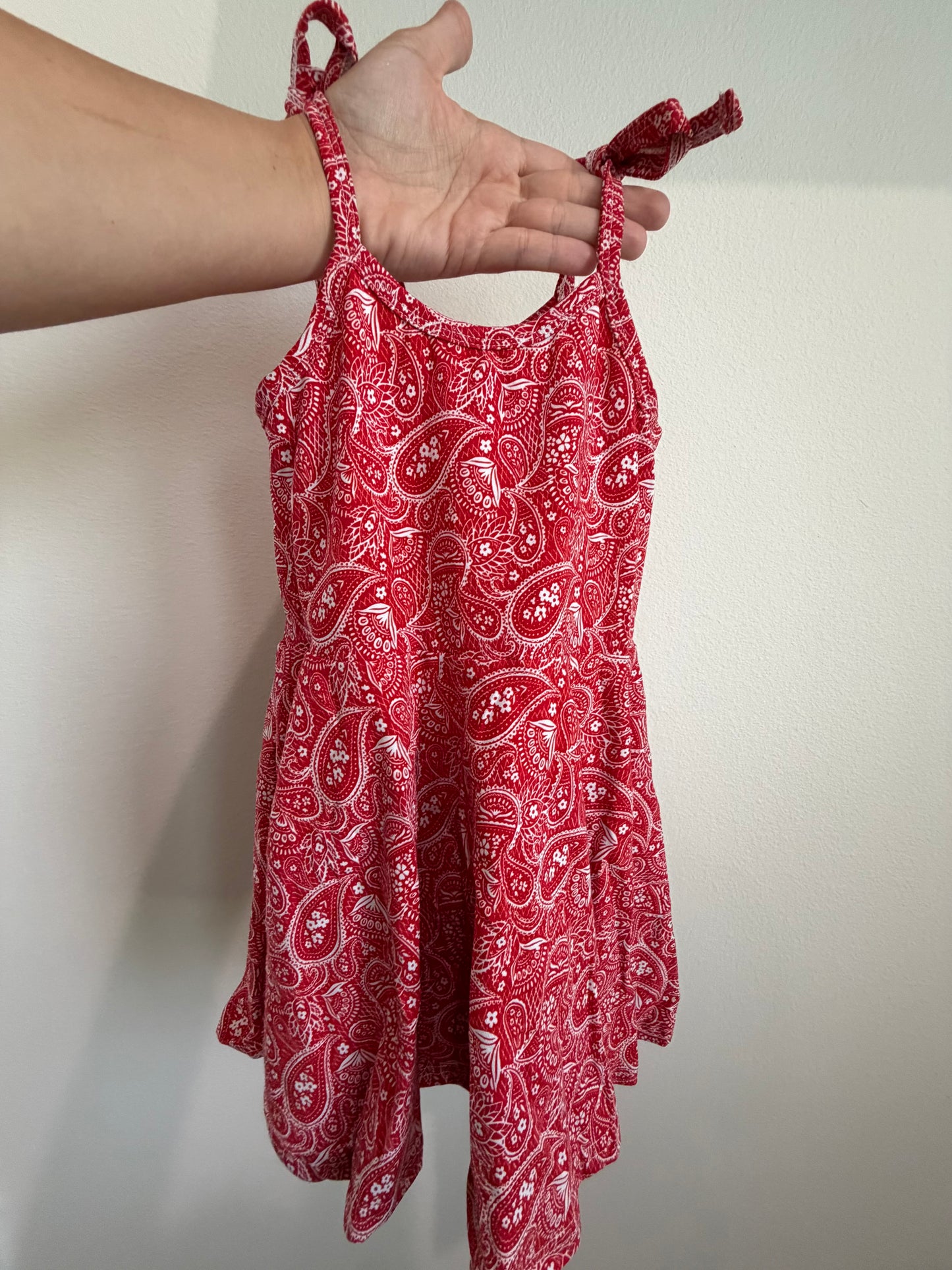 4TH OF JULY - DRESS - RED PAISLEY