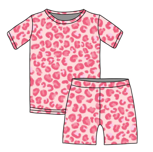 BAMBOO JAMMIES - READY TO SHIP - PINK CHEETAH