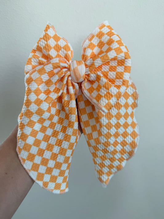 YELLOW/WHITE CHECKERED SAILOR