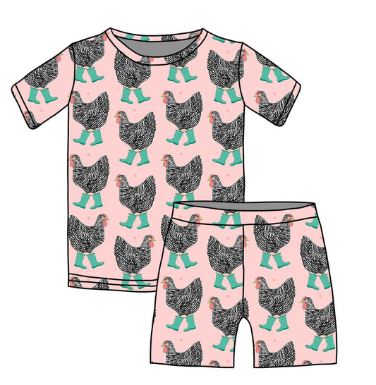 BAMBOO JAMMIES - READY TO SHIP - CHICKENS