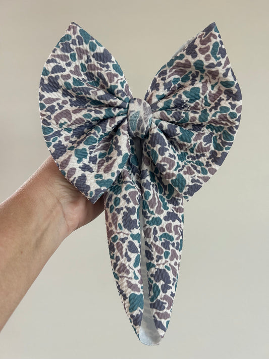 TODDLER REGULAR BOW WRAP - CAMO