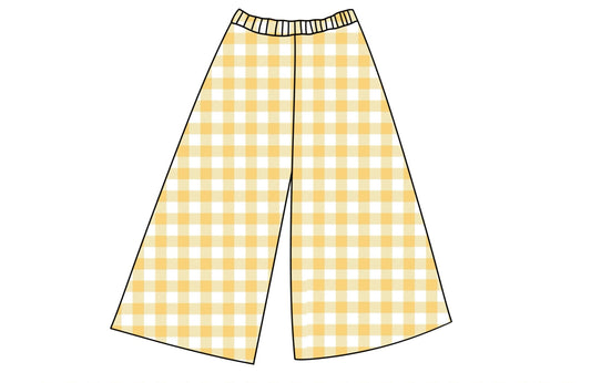 YELLOW GINGHAM - LOUNGE PANTS