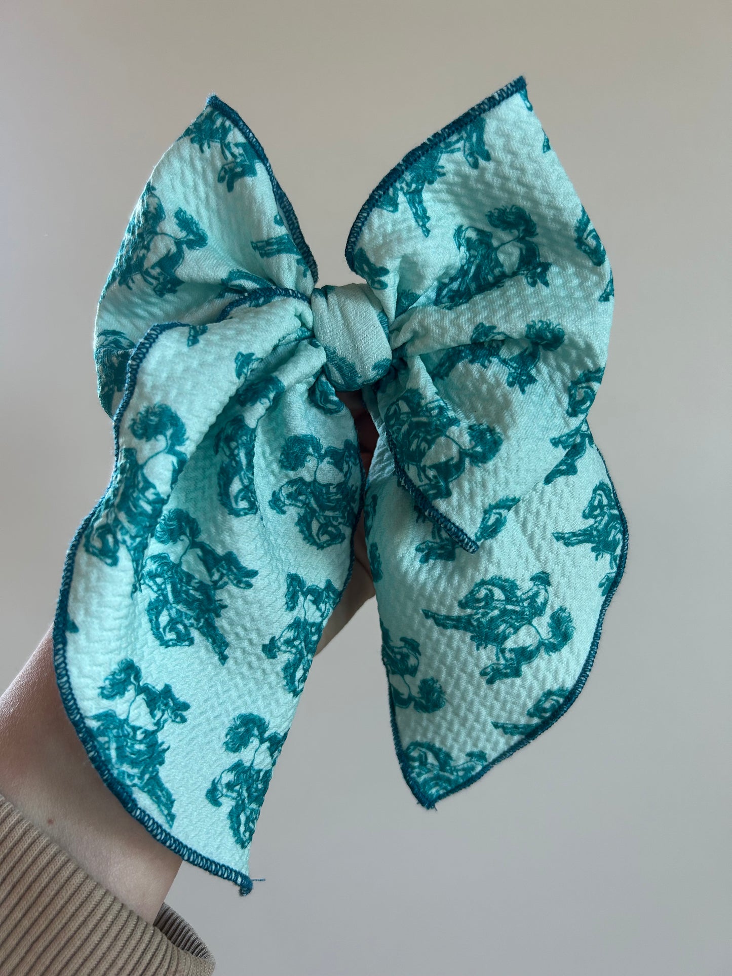 SAILOR BOW - READY TO SHIP - TURQUOISE BRONC