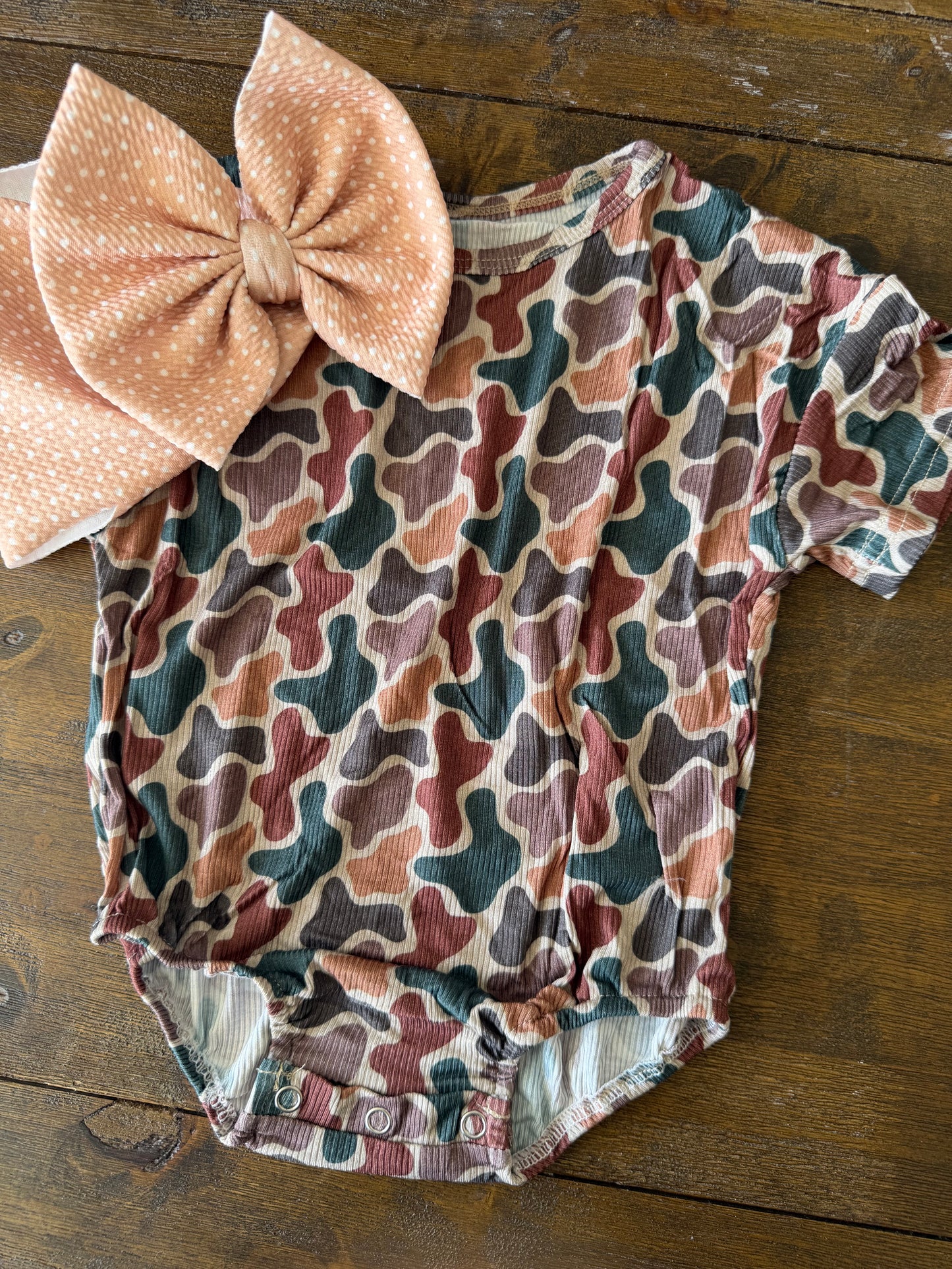 BUBBLE ROMPER - NEW CAMO