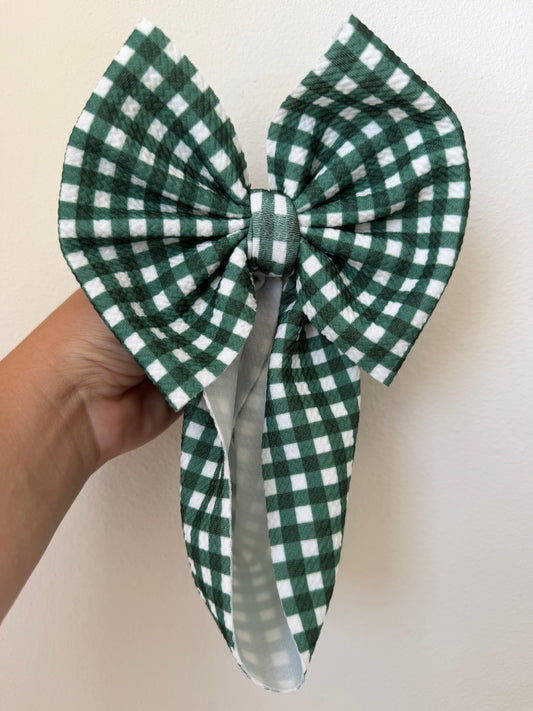 BABY REGULAR - GREEN GINGHAM