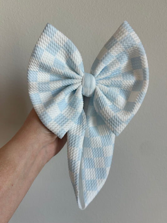 BABY REGULAR- SPRING CHECKERED - BABY BLUE