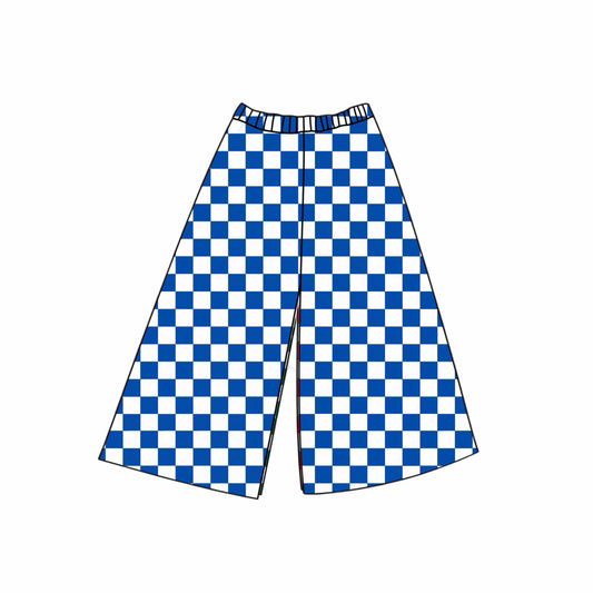 CHECKERED LOUNGE PANT - BLUE