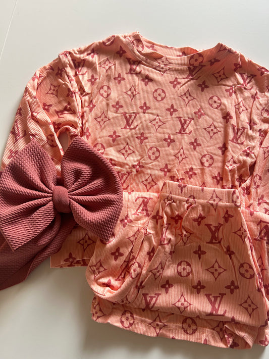 LOUNGE SET - READY TO SHIP -BOUJEE MAUVE