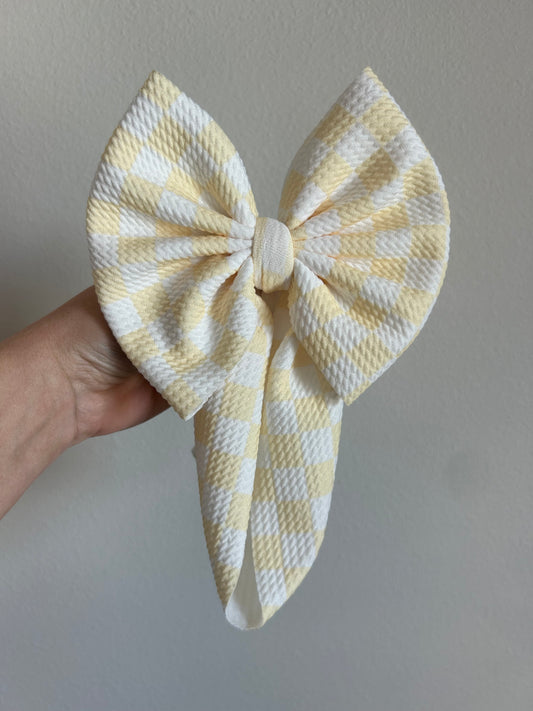 BABY REGULAR- SPRING CHECKERED - YELLOW