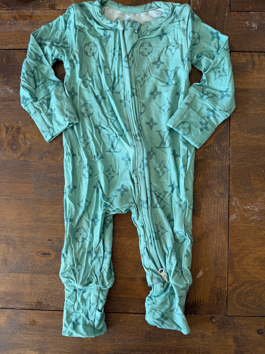 ZIPPY JAMMIES - TURQUOISE BOUJEE