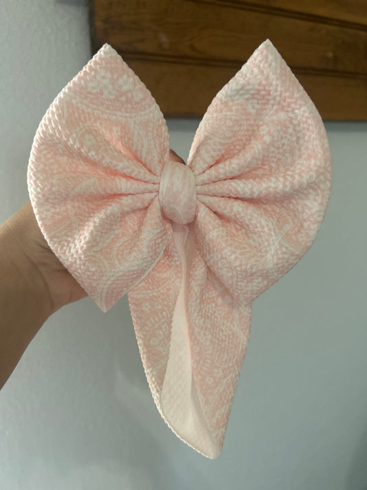 BOW - PAISLEY - PINK