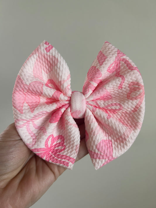 BIG CLIP - PINK BOWS