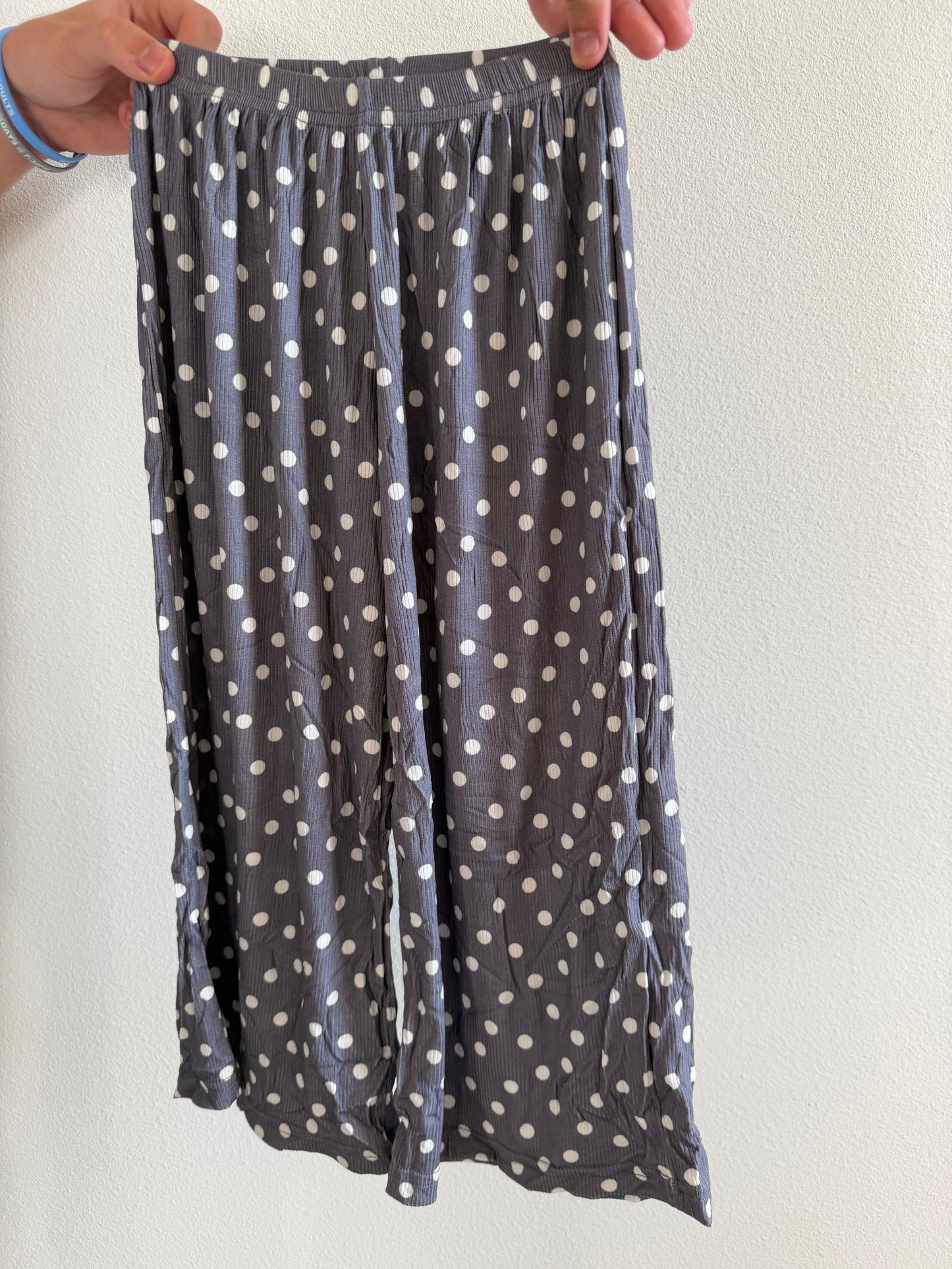 LOUNGE PANTS - GREY DOTS