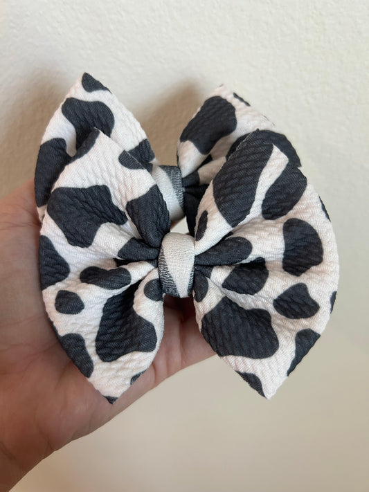 PIGGIE CLIPS - COW PRINT