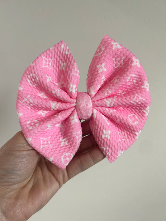 BIG CLIP - PINK / WHITE BOUJEE (PINK DROP)