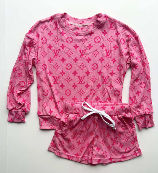 BOUJEE LOUNGE SET - PINK/PINK