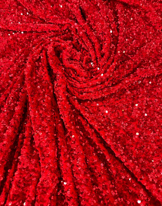 SEQUIN BOW -RED
