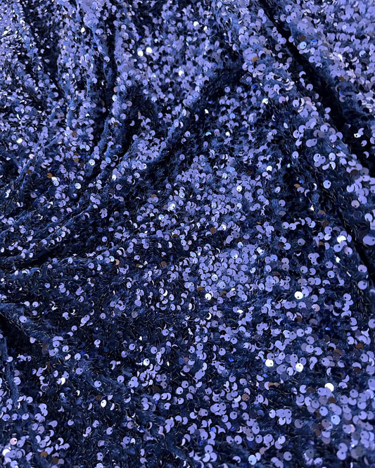 SEQUIN BOW - NAVY