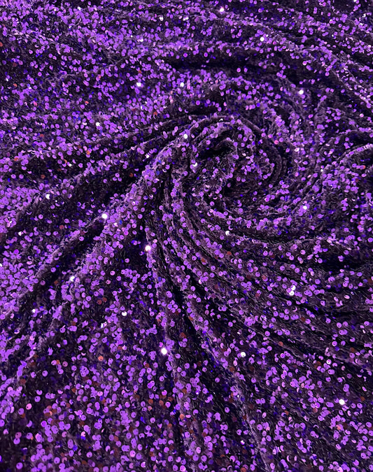 SEQUIN BOW - PURPLE