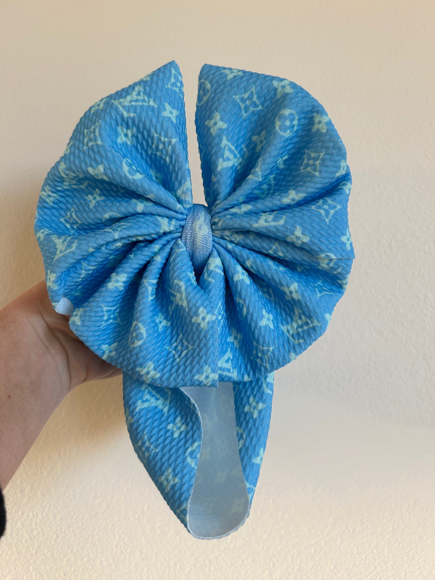 BABY MESSY BOW -PERIWINKLE BOUJEE