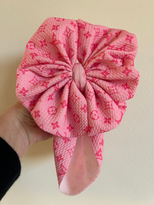 BABY MESSY BOW - PINK/PINK BOUJEE