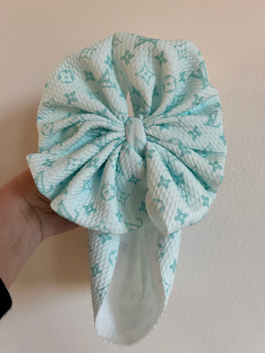 BABY MESSY BOW - MINT/MINT BOUJEE