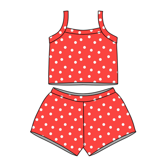 Red Dots Tank Set