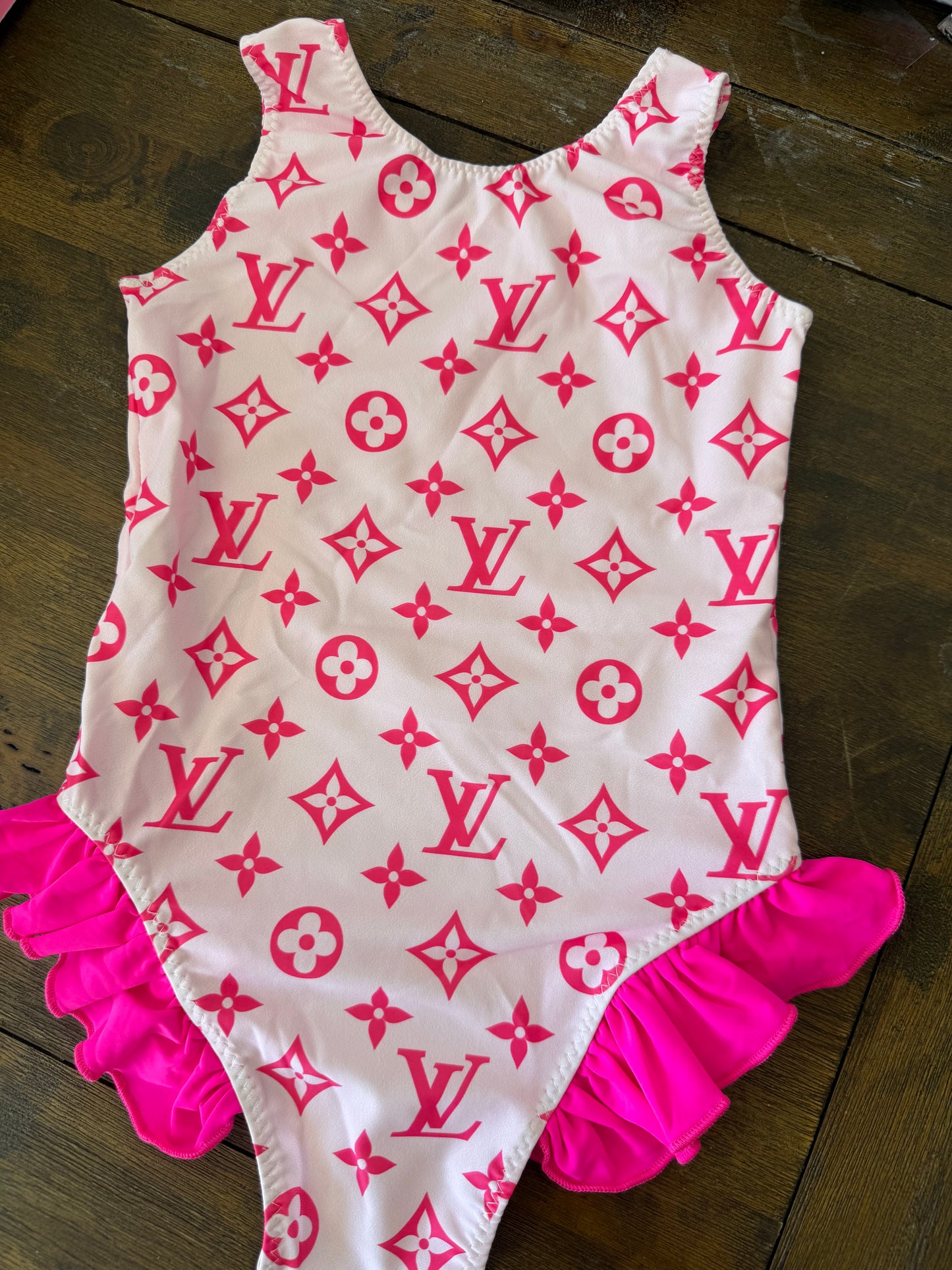 PINK BOUJEE RUFFLE SWIM