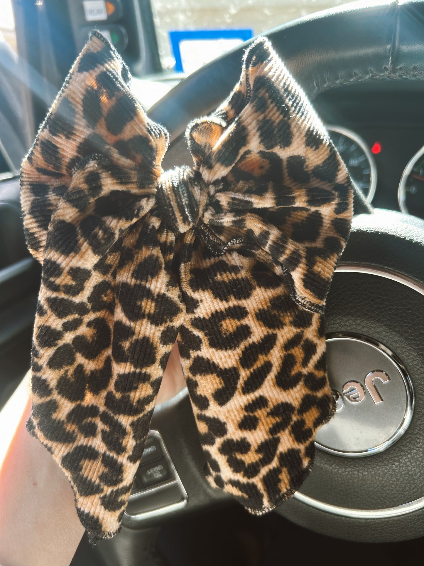 VELVET RIBBED CHEETAH SAILOR