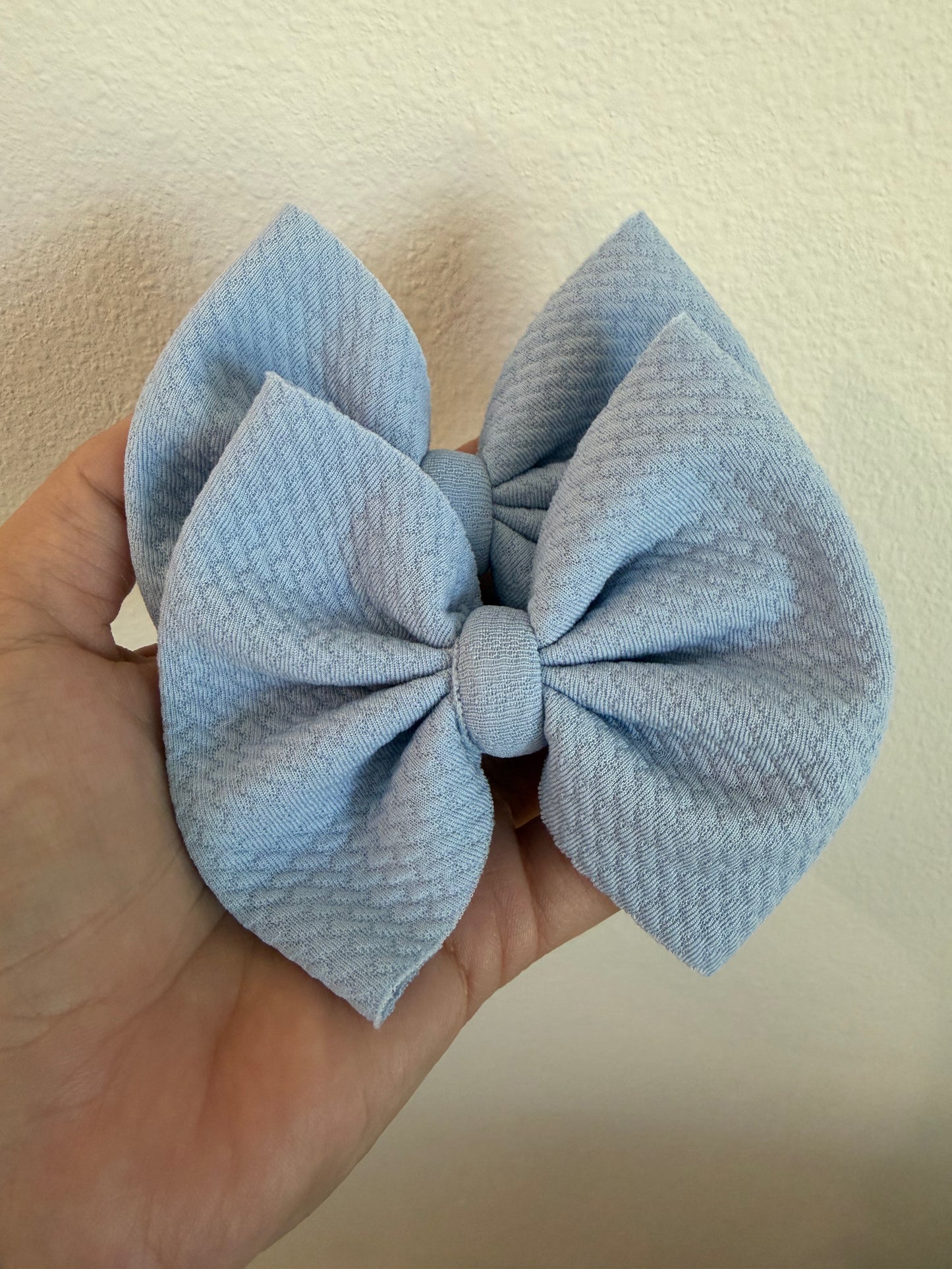 PIGGIE CLIPS - SOLID BABY BLUE