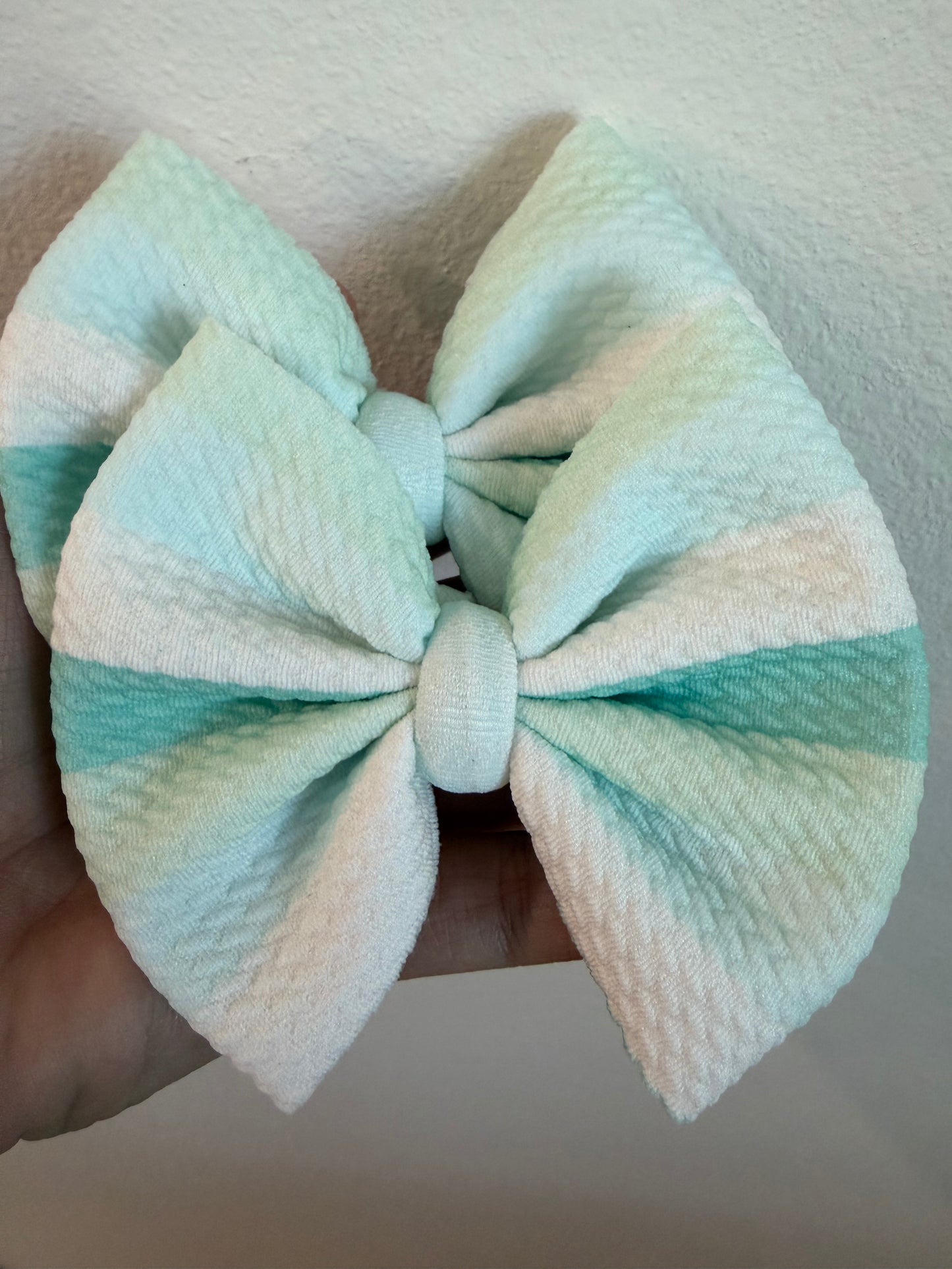 PIGGIE CLIPS - MINT STRIPE