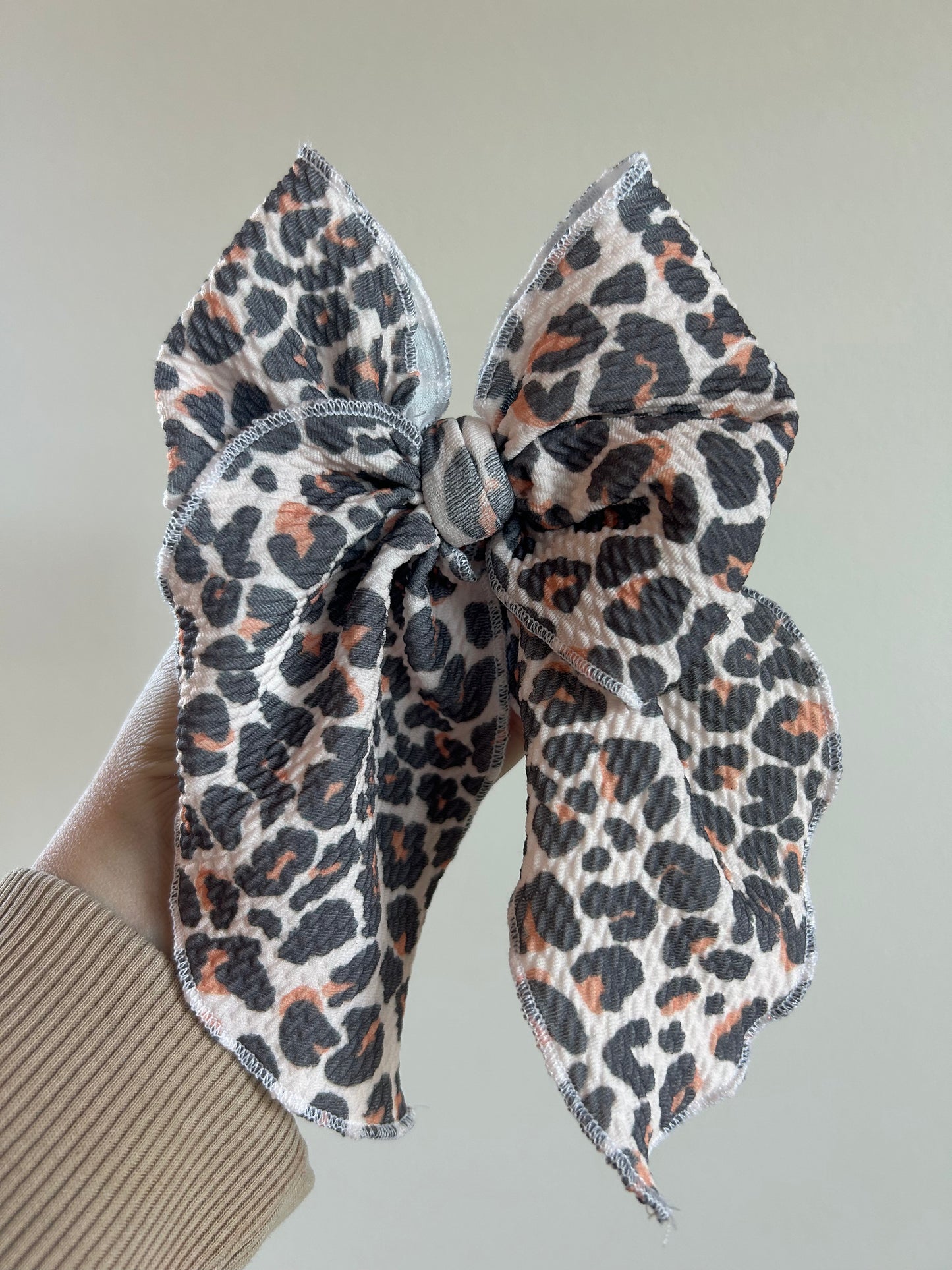 SAILOR BOW - READY TO SHIP - LIGHT CHEETAH